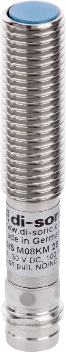 Di-Soric Capacitive Threaded Barrel Capacitive sensor, M8, Push Pull NO/NC, 18 → 30 V dc