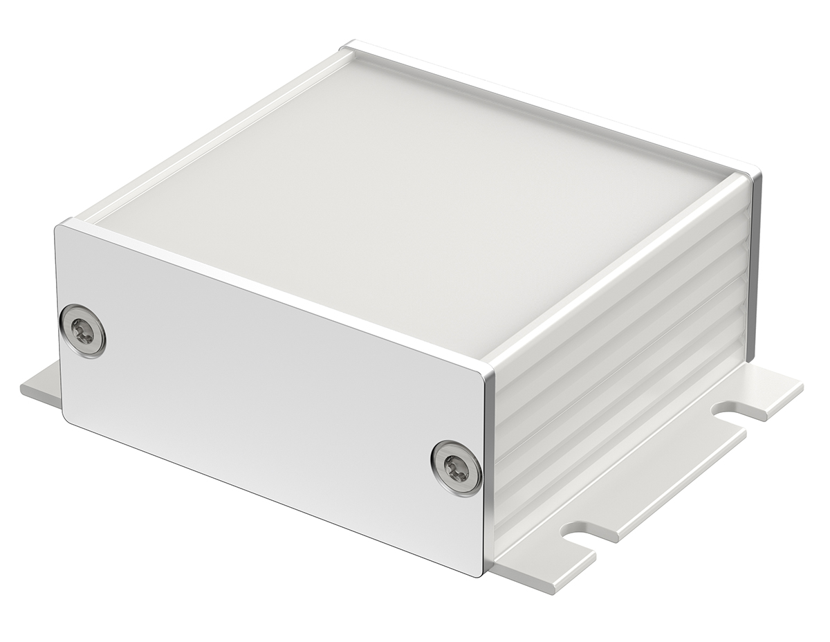 Bopla Filotec (Set) Series Aluminum (Anodized) Aluminium Enclosure, IP40, Flanged, Aluminum (anodized) Lid, 50 x 55.3 x