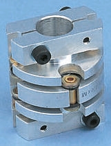 Huco Specialist Coupling, 33.5mm Outside Diameter, 10 mm x 3/8in Bore, 40.1mm Length Coupler