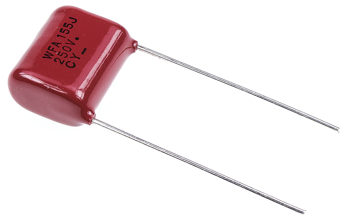 Panasonic ECWF(A) Polypropylene Film Capacitor, 250V dc, ±5%, 1.5μF, Through Hole