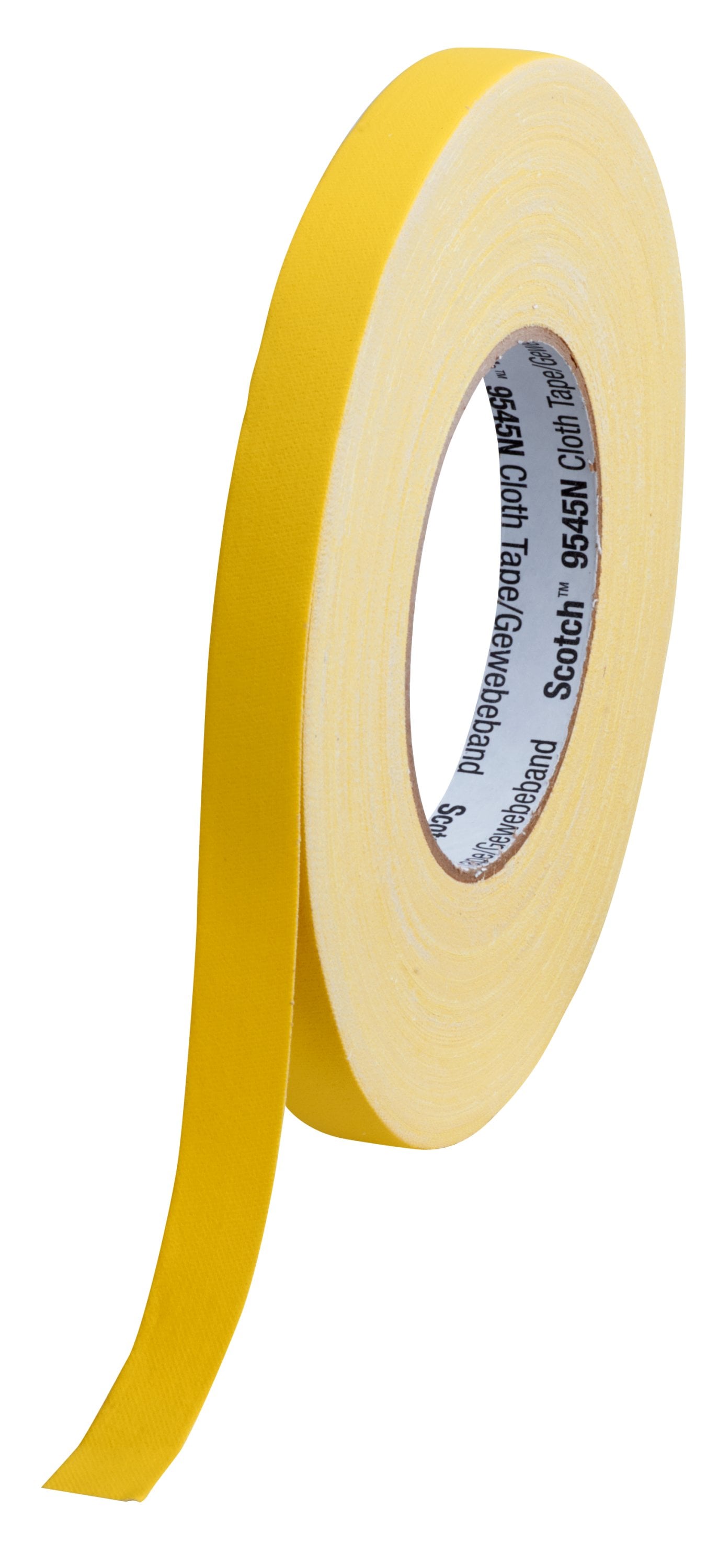 3M Scotch 9545N Cloth Tape, 50m x 15mm, Yellow