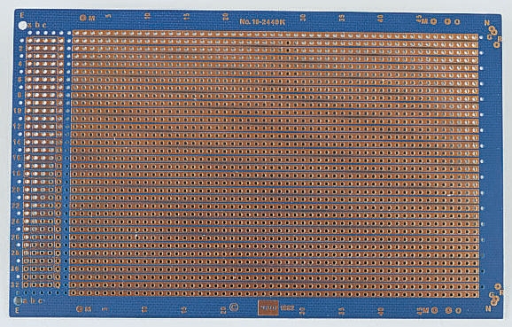 03-2990, Double-Sided Stripboard Epoxy Glass 100 x 160mm DIN 41612 FR4