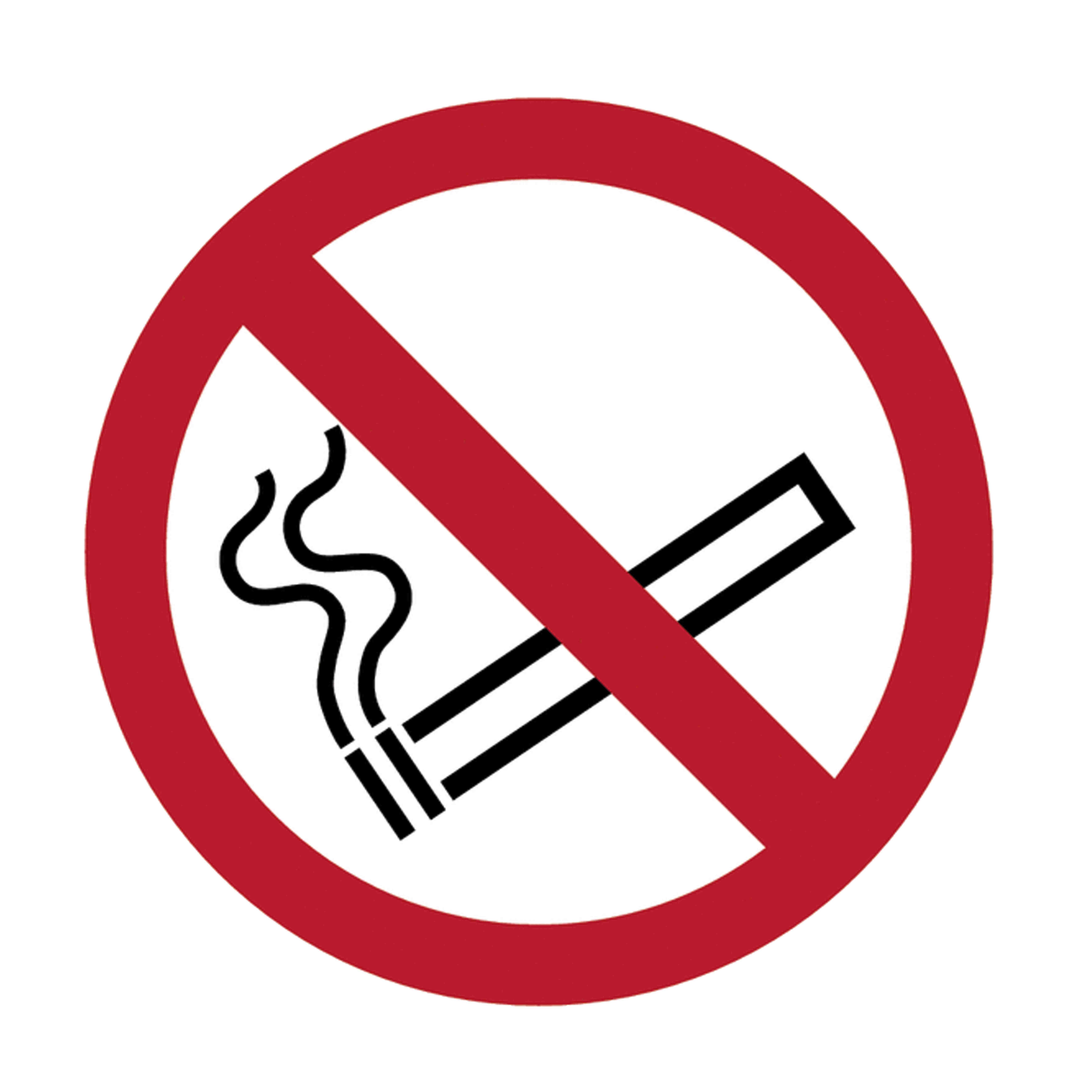 PVC No Smoking Prohibition Sign