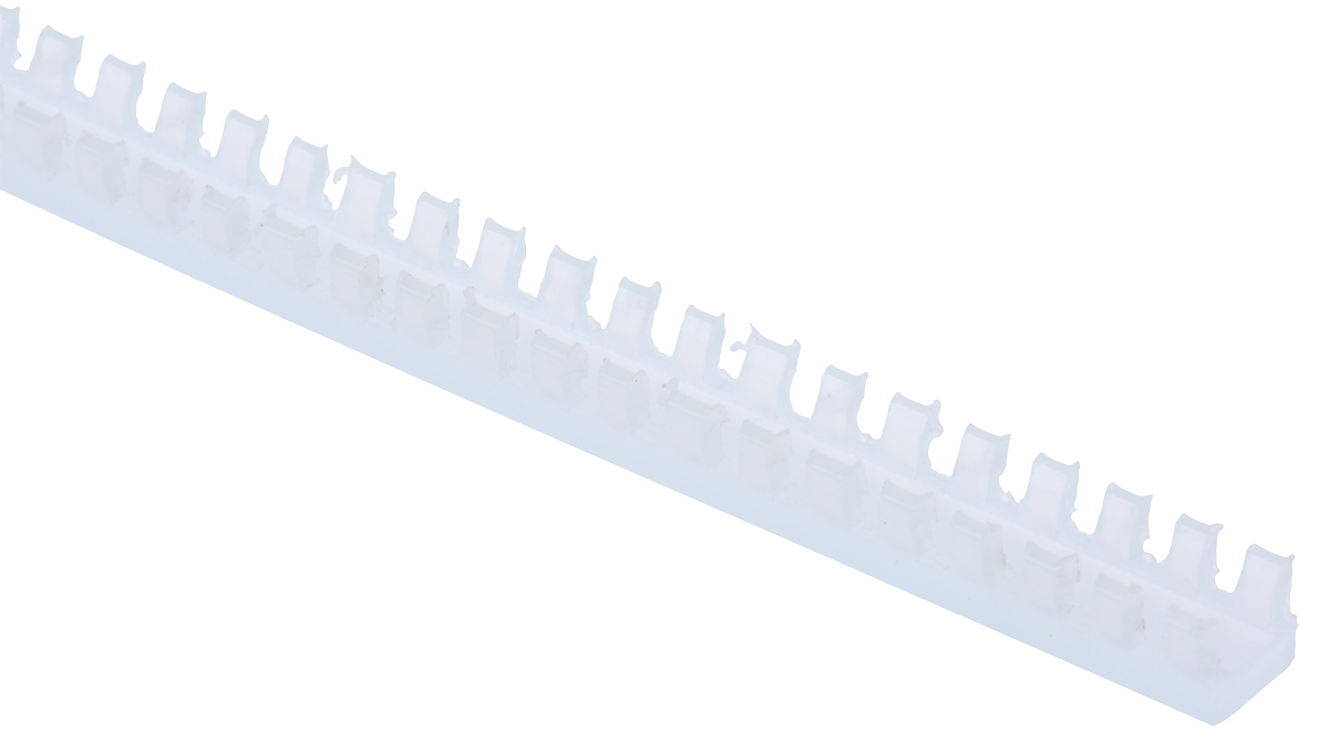 HellermannTyton Flexiform Natural PA 6 Grommet Strip 251-21309 G51NC-PA6-NA