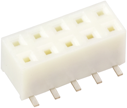Hirose A3 Series Straight Surface Mount PCB Socket, 10-Contact, 2-Row, 2mm Pitch, Solder Termination