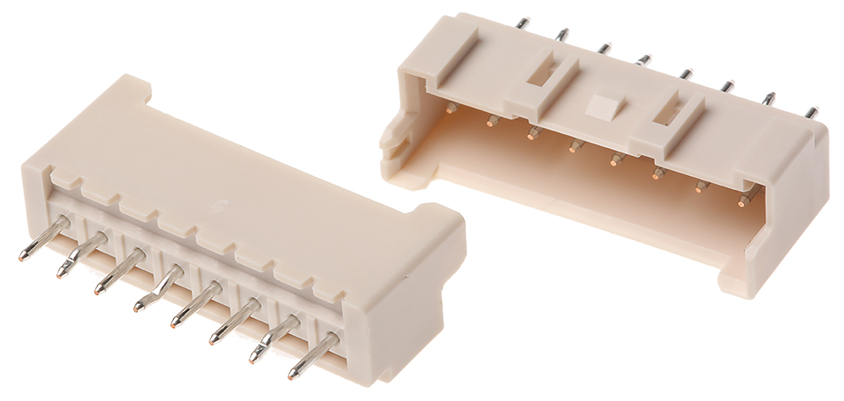 JST XA Series Straight Through Hole PCB Header, 8 Contact(s), 2.5mm Pitch, 1 Row(s), Shrouded