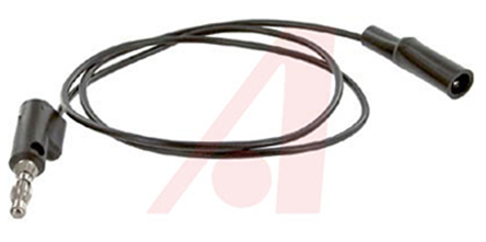 Mueller Electric Crocodile Clip Lead, 10A, 300V, Black, 600mm Lead Length