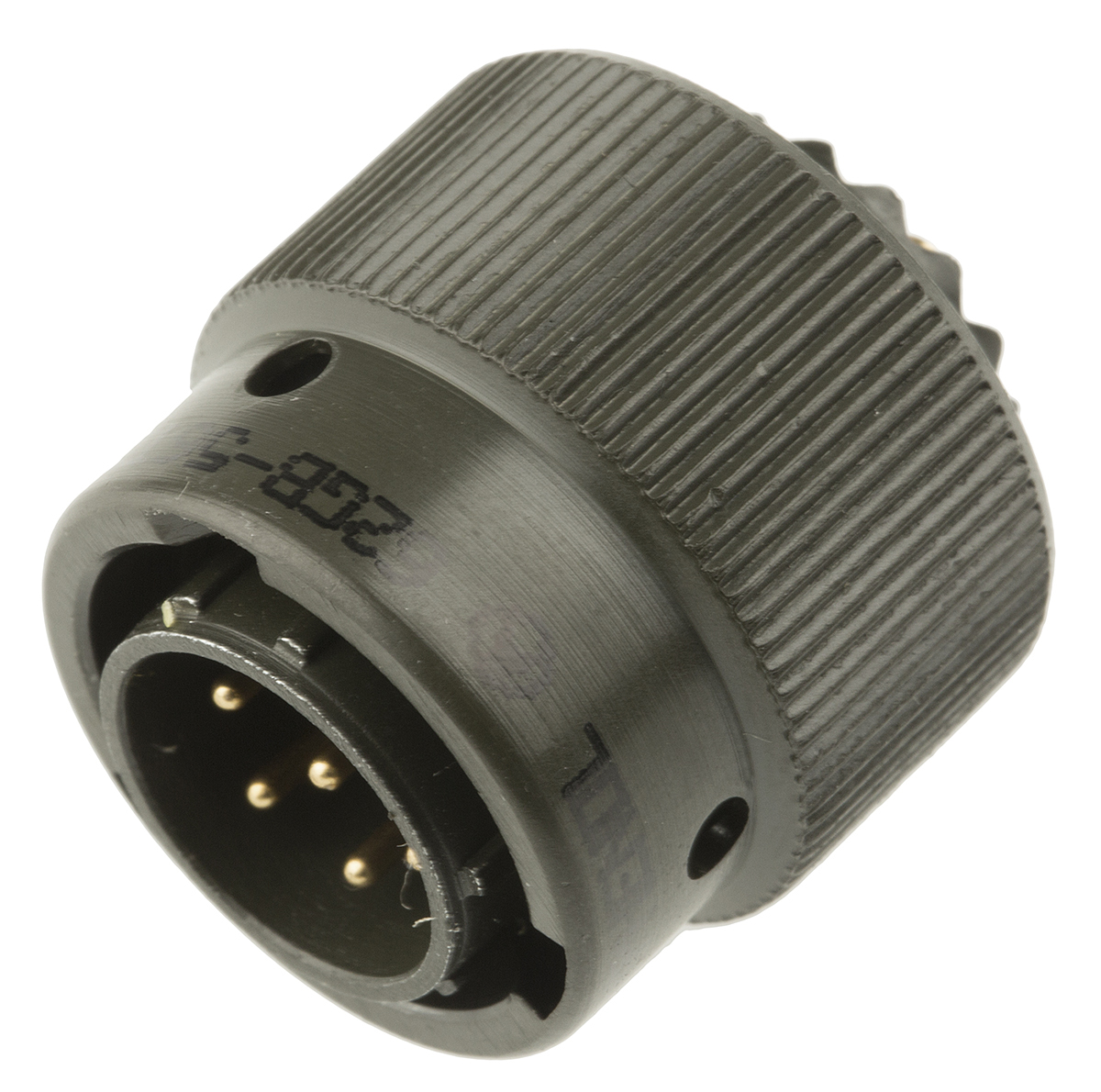 Amphenol Limited, 62GB 7 Way Cable Mount MIL Spec Circular Connector PlugOlive, Pin Contacts,Shell Size 10, Bayonet