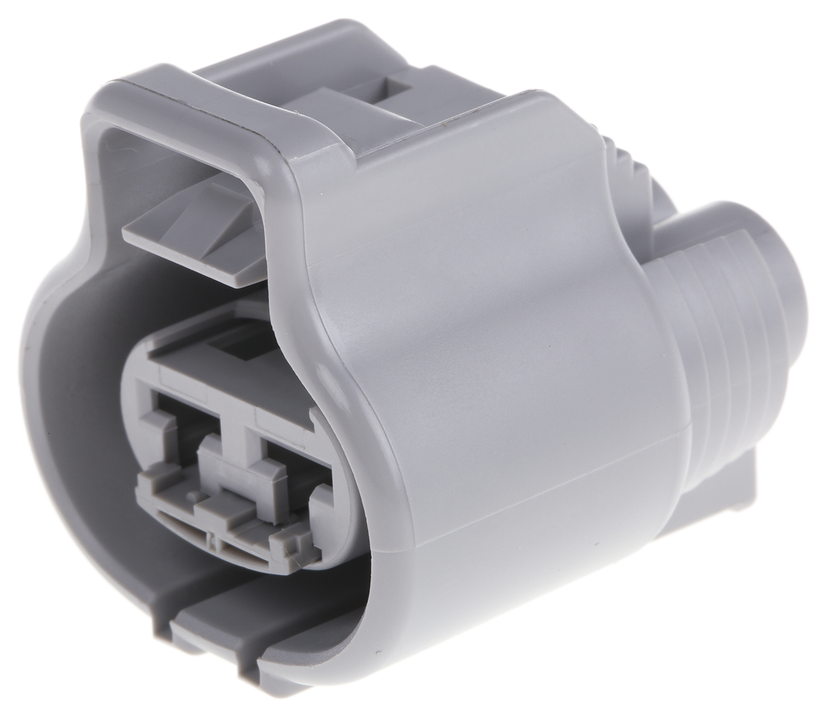 TE Connectivity, .187 Series Automotive Connector Plug Grey Cable Mount 2 Way 6-176146-6