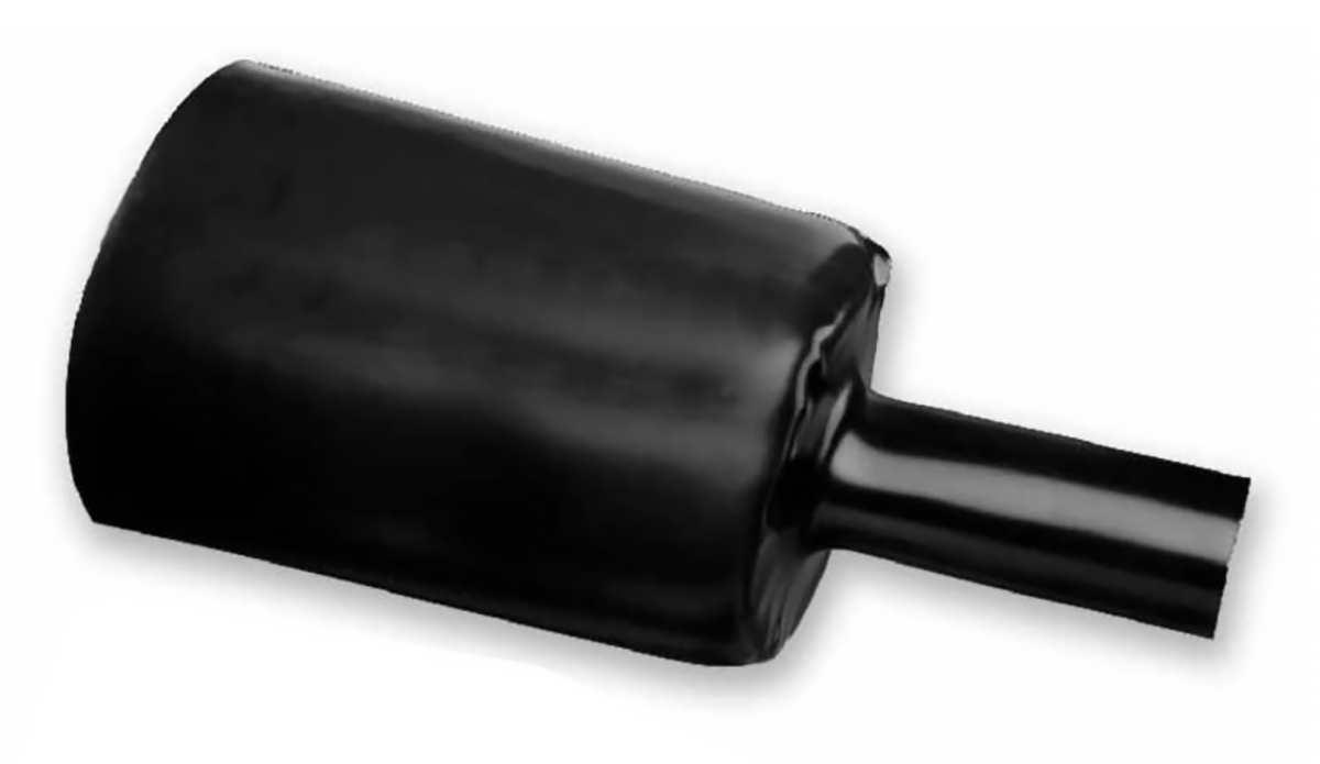 TE Connectivity Adhesive Lined Halogen Free Heat Shrink Tubing, Black 180mm Sleeve Dia. x 1.2m Length 4:1 Ratio, RHW