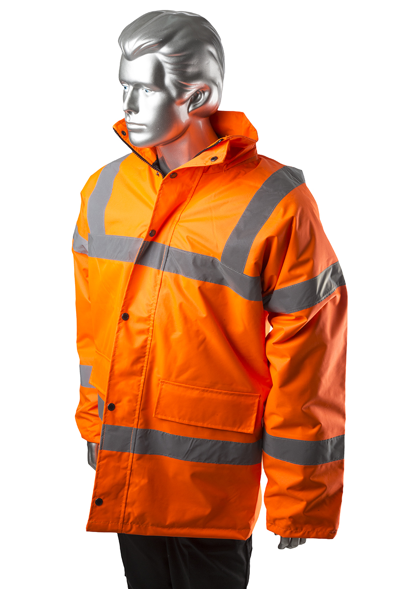 Portwest Orange Men Hi Vis Traffic Jacket, L