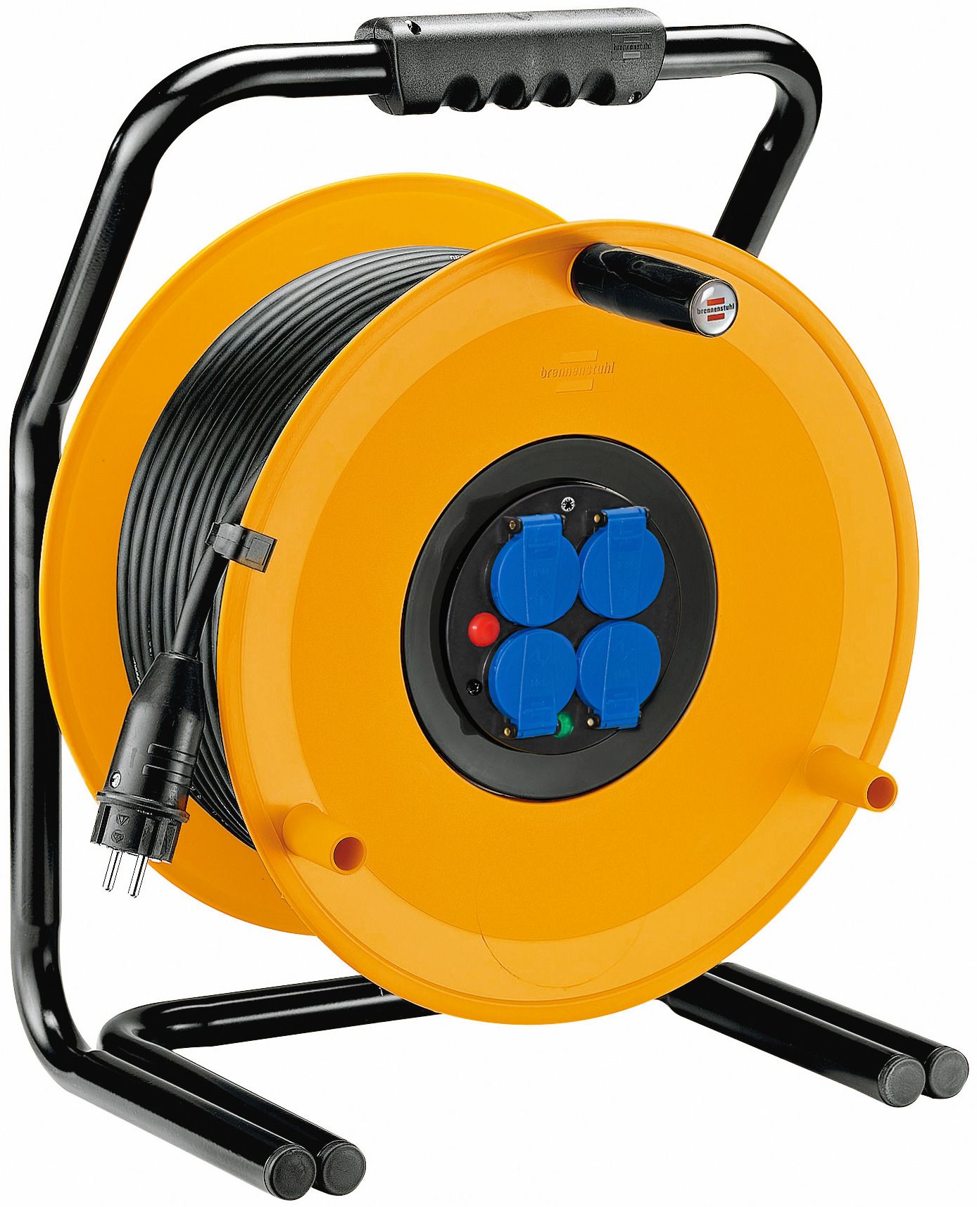 brennenstuhl 50m 4 Socket Type E - French Cable Reel Open Reel, 230 V, IP44