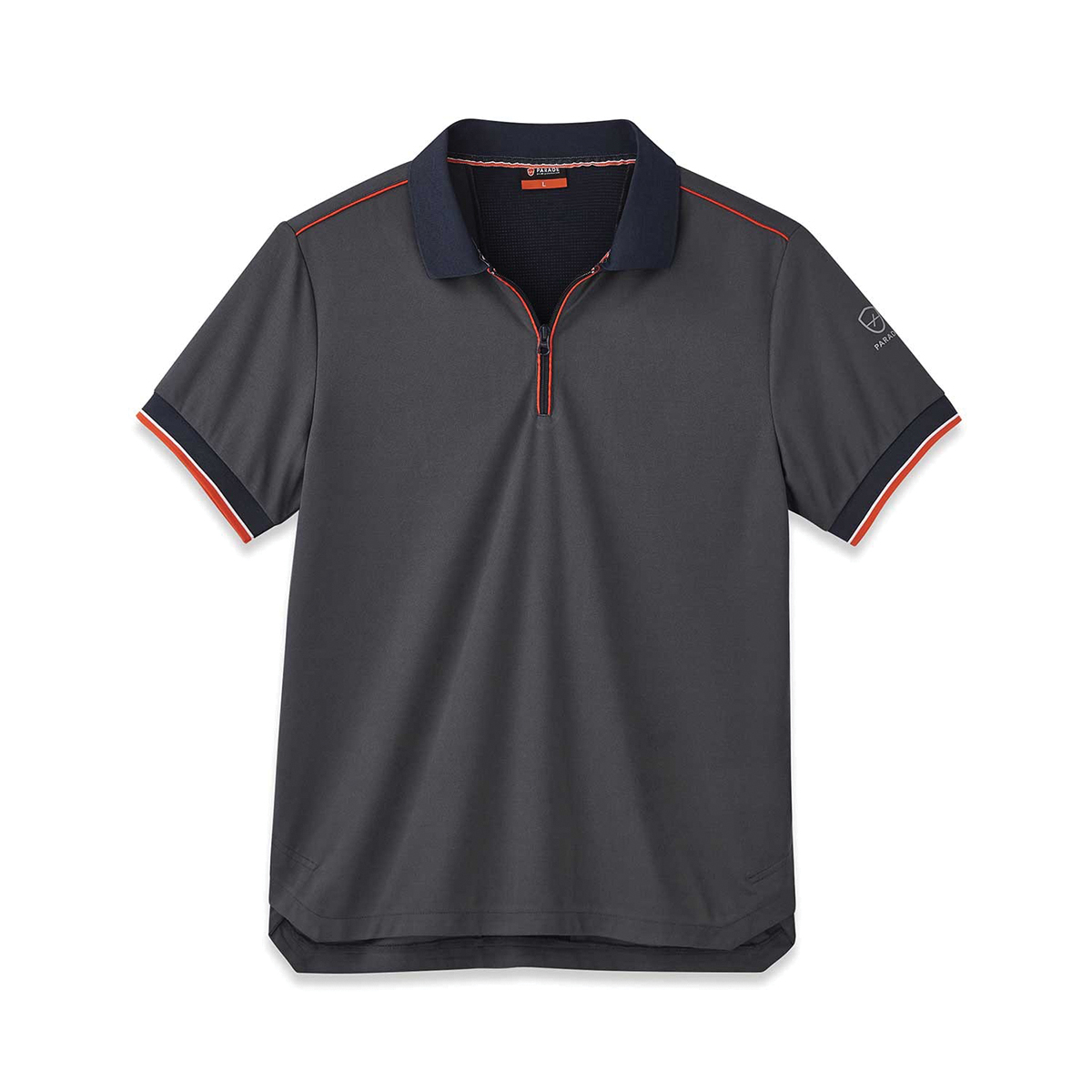 Parade OLLEY Grey Polyester Polo Shirt, UK- 3XL, EUR- 3XL