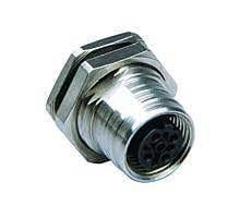 Brad from Molex Circular Connector, 4 Contacts, Panel, M12 Connector, Socket, Female, IP69K, Ultra-Lock Series