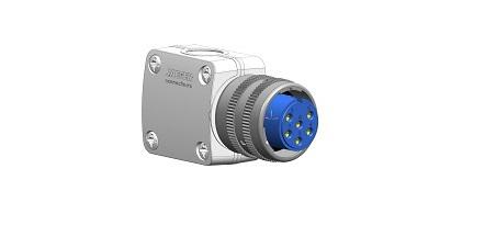 Jaeger Circular Connector, 6 Contacts, Cable, Socket, Female, IP50, IP54, Rapid Series