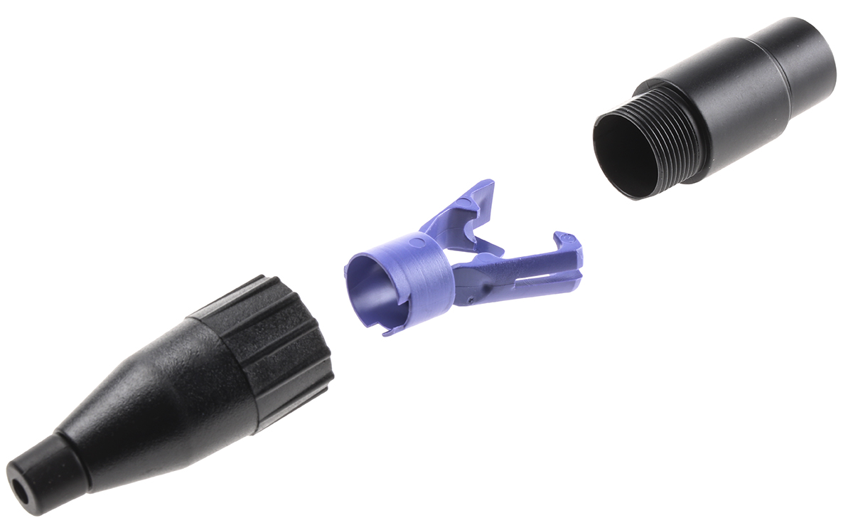 Amphenol Industrial Cable Mount XLR Connector, Female, 3 Way, Tin Plating