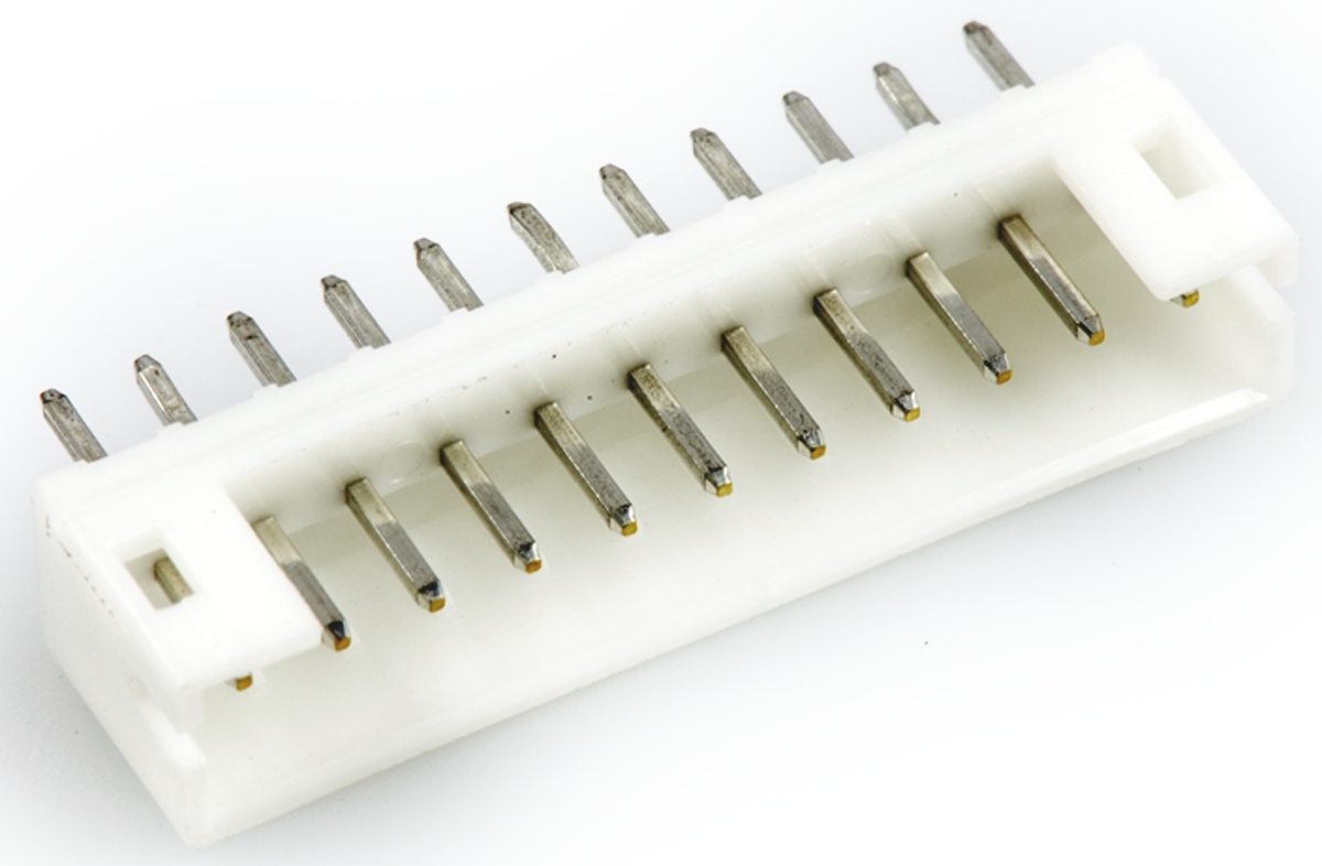 JST PH Series Straight Through Hole PCB Header, 11 Contact(s), 2 mm Pitch, 1 Row, Shrouded