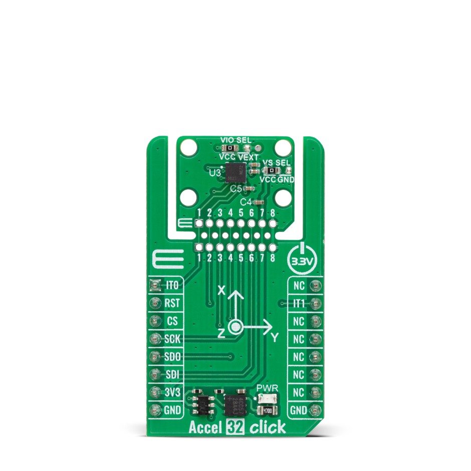MikroElektronika Accel 32 Click Sensor Add-On Board Add On Board for Accelerometer Industrial
