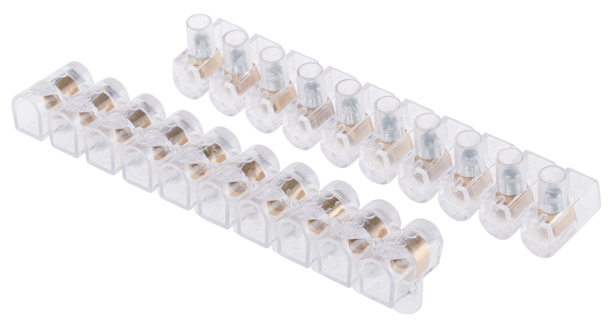 RS PRO Non-Fused Terminal Block, 10-Way, 24A, 1.5 mm² Wire, Screw Termination