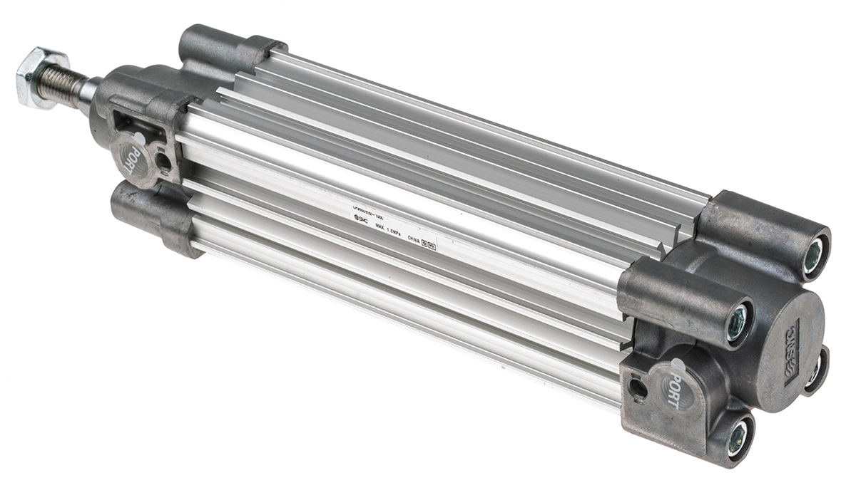 SMC 2000 mm Pneumatic Piston Rod Cylinder - CP96 Series, Double Acting Acting