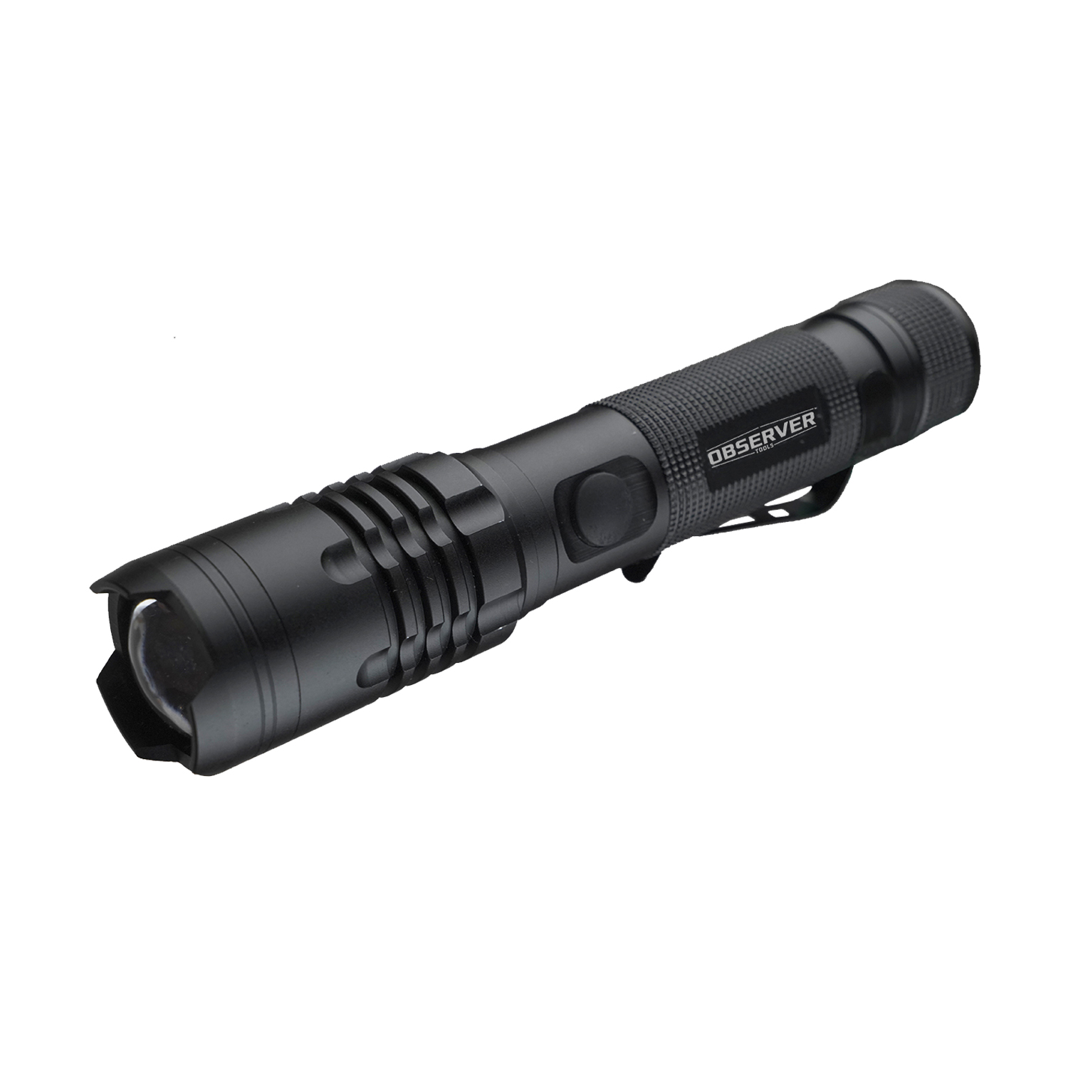 Observer Tools LED Torch Black - Rechargeable 1200 lm, 174 mm