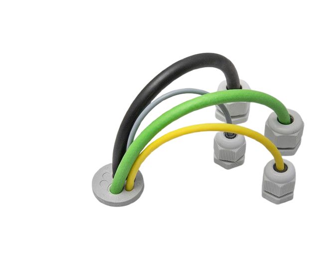 Icotek KEL Series Grey Elastomer Cable Gland Kit, 9.4mm max., IP54