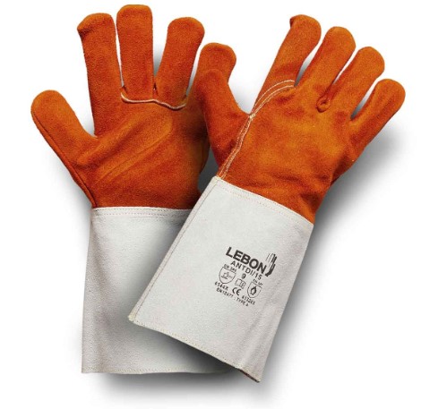 Lebon Protection Brown Leather Welding Gloves Welding