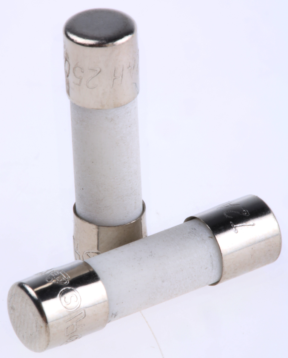 RS PRO 2A T Ceramic Cartridge Fuse, 5 x 20mm