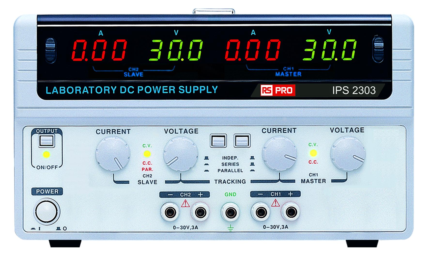 RS PRO Digital Bench Power Supply, 0 → 30V, 3A, 2-Output, 180W
