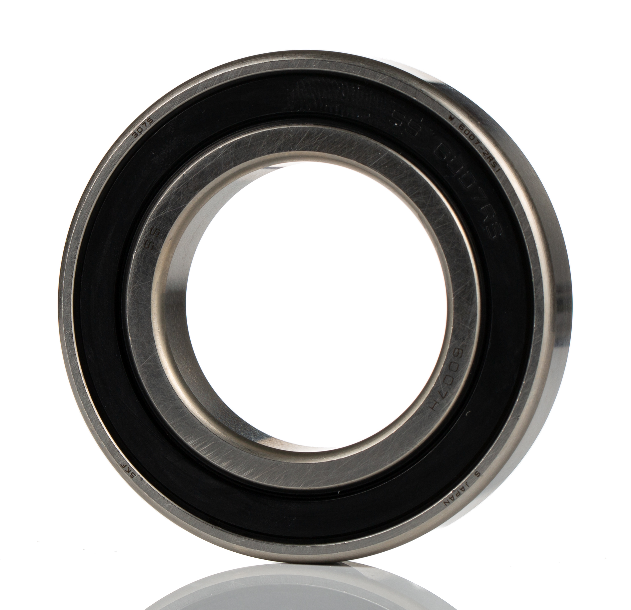 SKF W 6007-2RS1 1 Row Ball Bearing - 35 mm ID, 62 mm OD