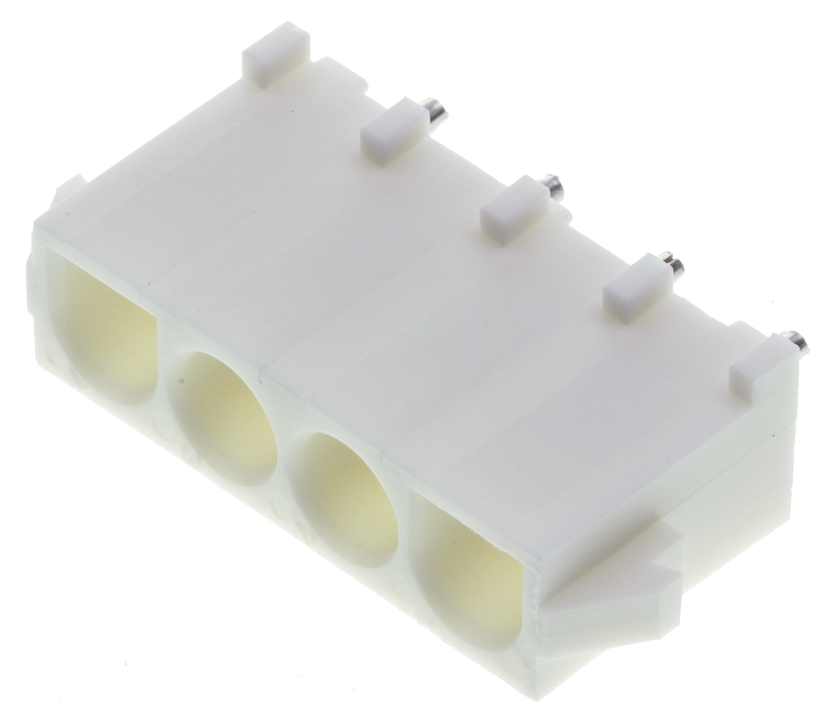 TE Connectivity Universal MATE-N-LOK Series Straight Through Hole PCB Header, 4 Contact(s), 6.35 mm Pitch, 1 Row,