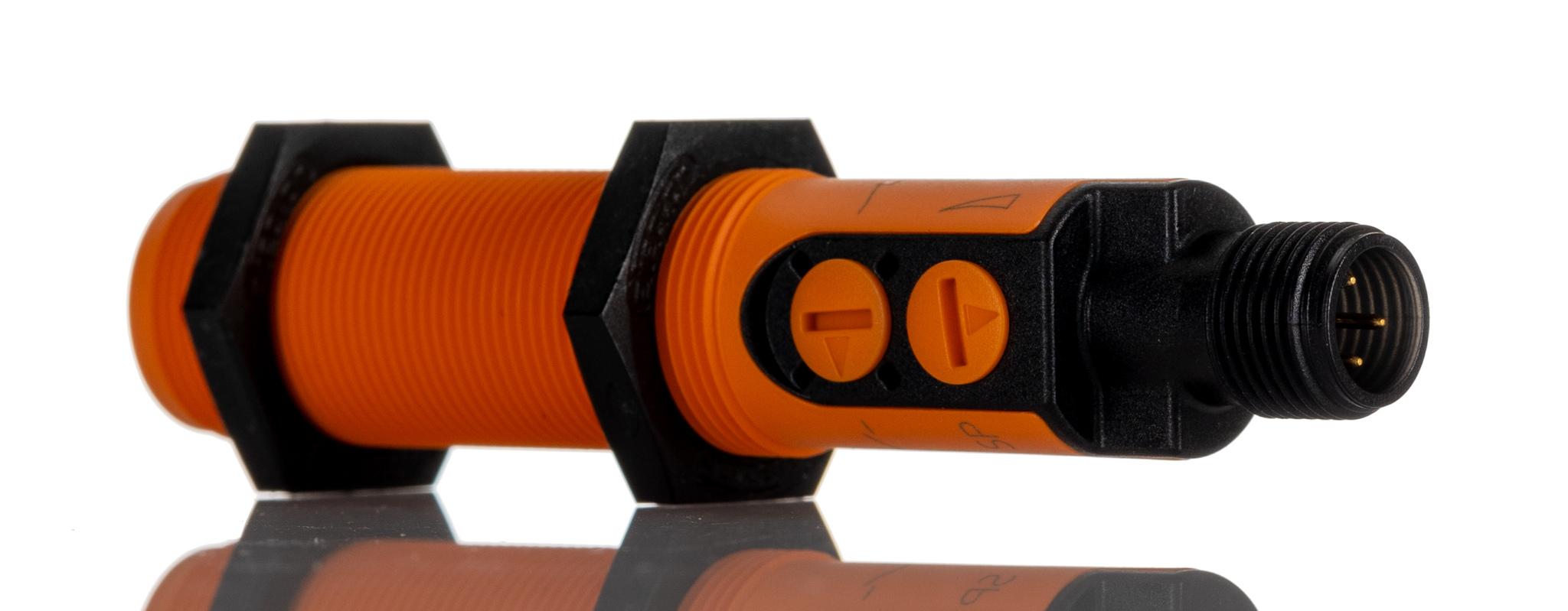 ifm electronic Capacitive Threaded Barrel Proximity Sensor, M18, 30 mm Detection, PNP NO/NC, 10 → 30 V dc
