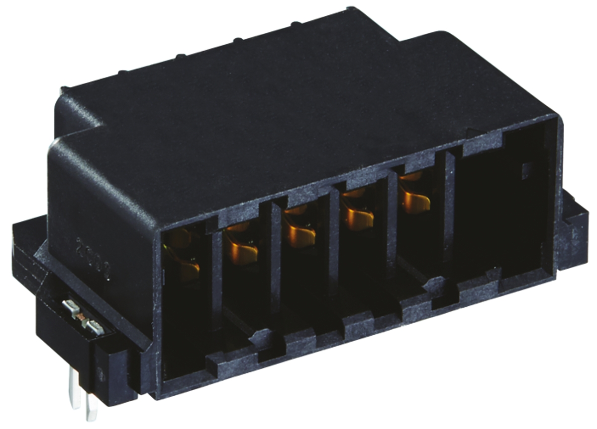 Hirose FX30B Series Right Angle Through Hole Mount PCB Socket, 5-Contact, 1-Row, 3.81mm Pitch, Solder Termination