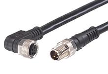 Brad from Molex Female 4 way M8 to Male M8 Sensor Actuator Cable, 600 mm