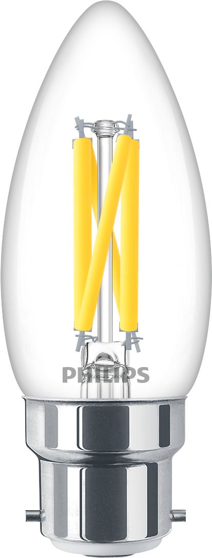 Philips MASTER E27 LED Bulbs 3.4 W(40W), 2200/2700K, Warm Glow, Candle shape