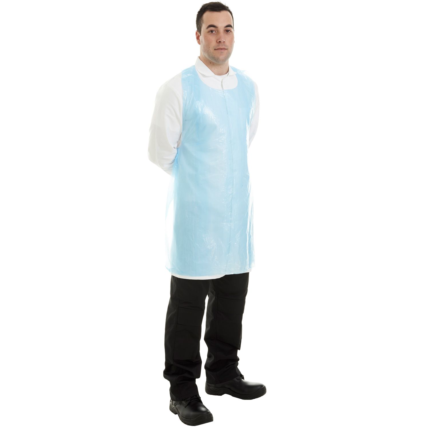 Supertouch Blue PE Food Safe Disposable Apron