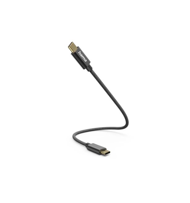 Hama USB 2.0, Male USB C to Male USB C, 480Mbps, 200mm