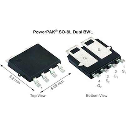 Vishay SQJ738EP Dual N-Channel Single MOSFETs, 123 A, 40 V Enhancement, 4-Pin PowerPAK