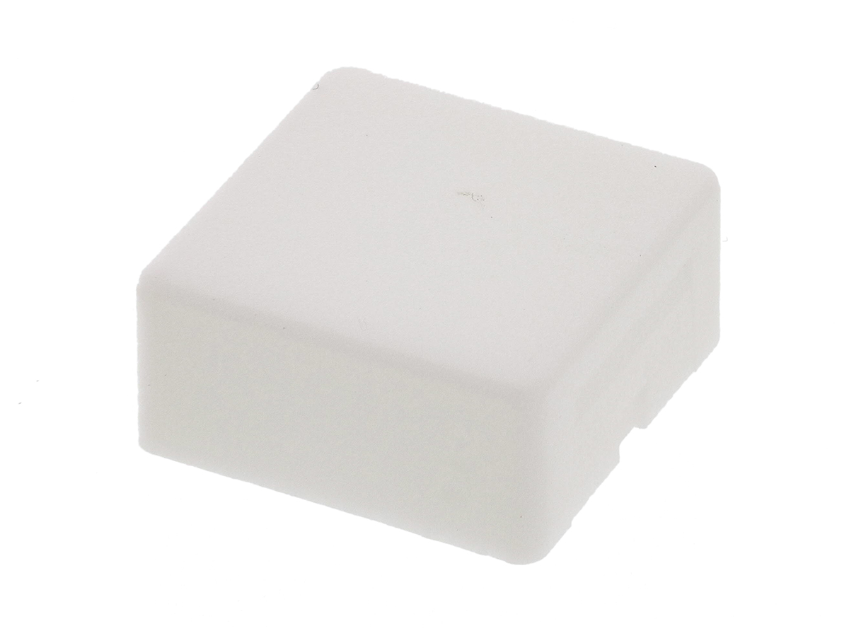 Indicator Lens Square Style, White, 20.5mm Long