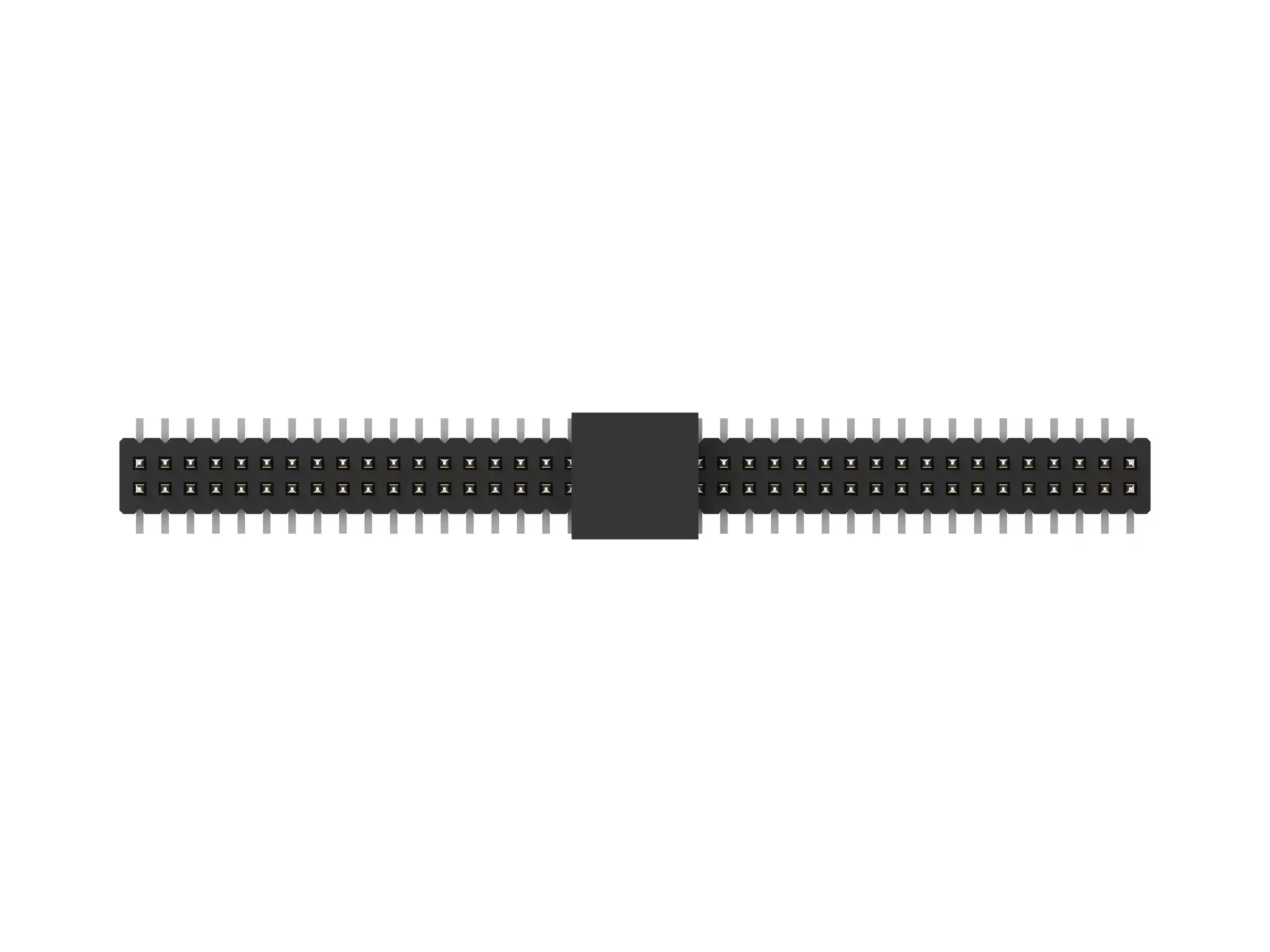 TE Connectivity 1MM-HU Series Vertical Board PCB Header, 16 Contact(s), 1 mm Pitch, 2 Row, Unshrouded