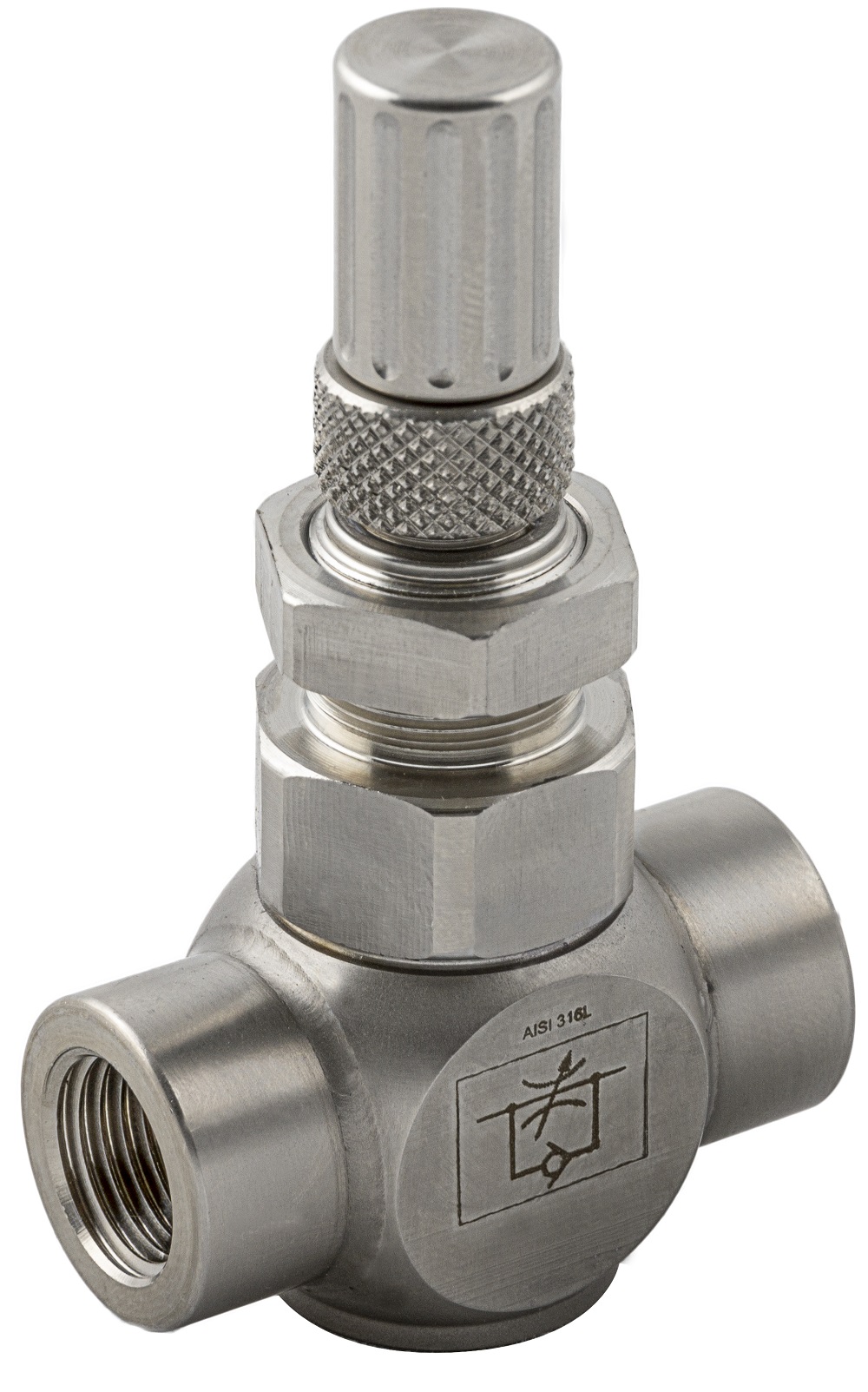 RS PRO 66085 Series Threaded Flow Regulator, 1/8 in Female Inlet Port, 1/8in Tube Inlet Port x 1/8 in Female Outlet Port
