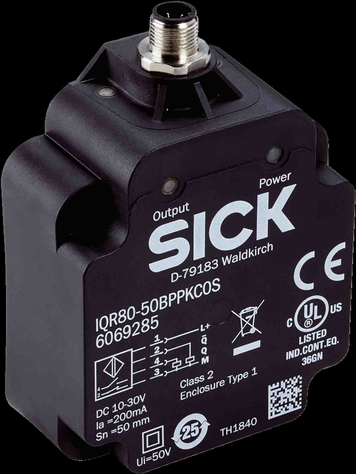 SICK Inductive Block Proximity Sensor, M12, 75 mm Detection, PNP NO+NC, 10 → 30 V dc