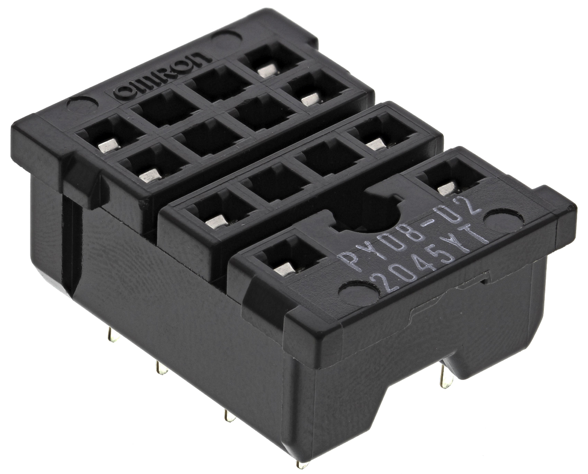 Omron MY2 14 Pin 250 V ac DIN Rail Relay Socket, for use with MY2IN, MY2IN1, MY2IN1-D2, MY2IN-CR, MY2IN-D2, MY2N,