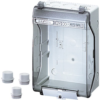 HENSEL KG Series Grey Polystyrene Junction Box, IP55, IP66, 95 x 133 x 205mm