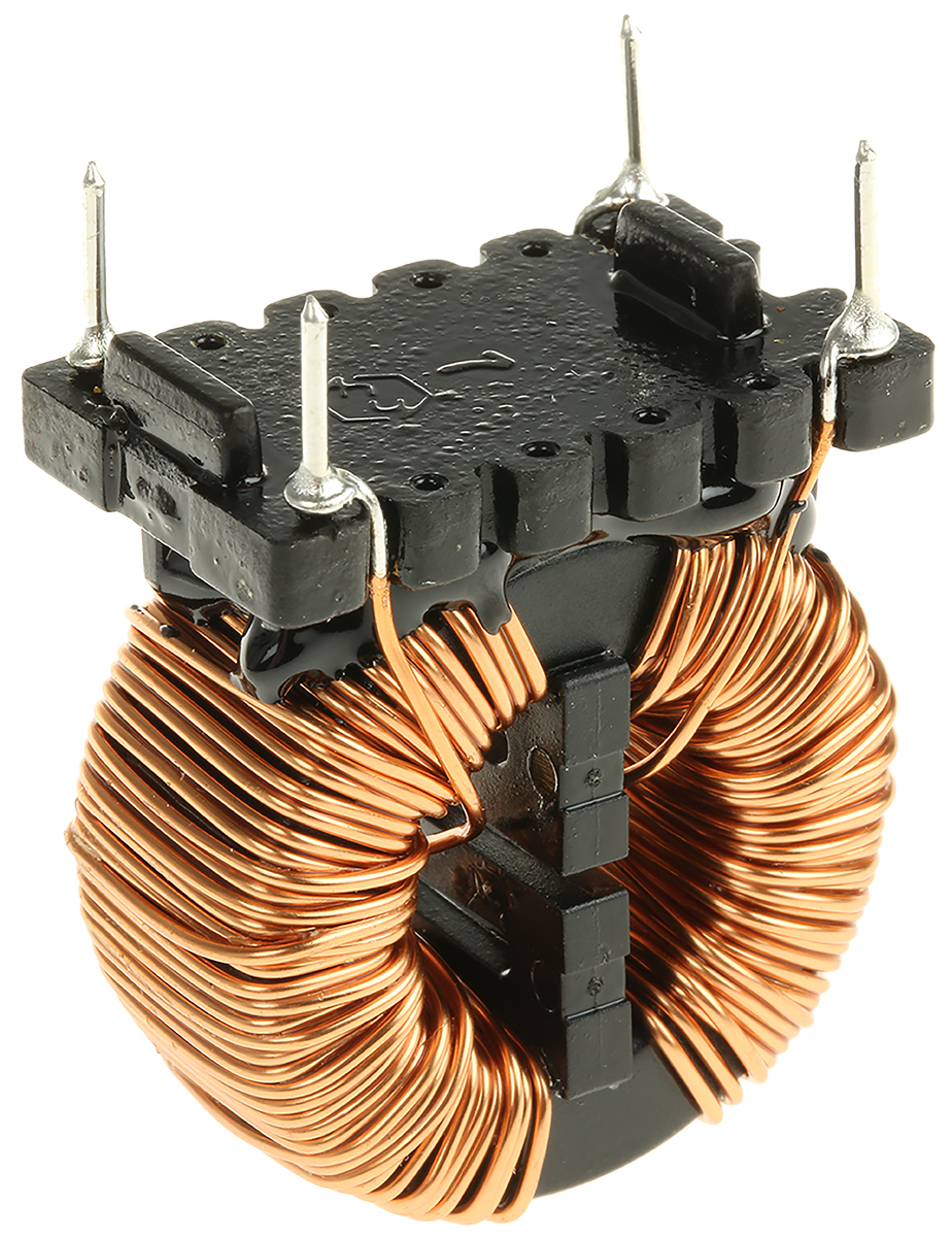 Wurth 2 x 90 mH -30 → +50% Nano Crystalline Common Mode Choke, Max SRF:1 kHz → 300 MHz, 3.5A Idc, 2 x