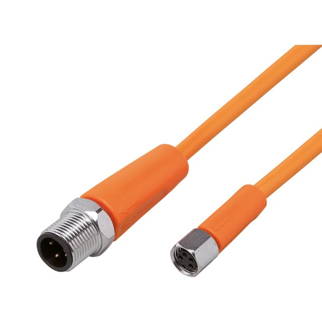 ifm electronic Male 1 way M12 to Female 1 way M8 Sensor Actuator Cable, 10 m