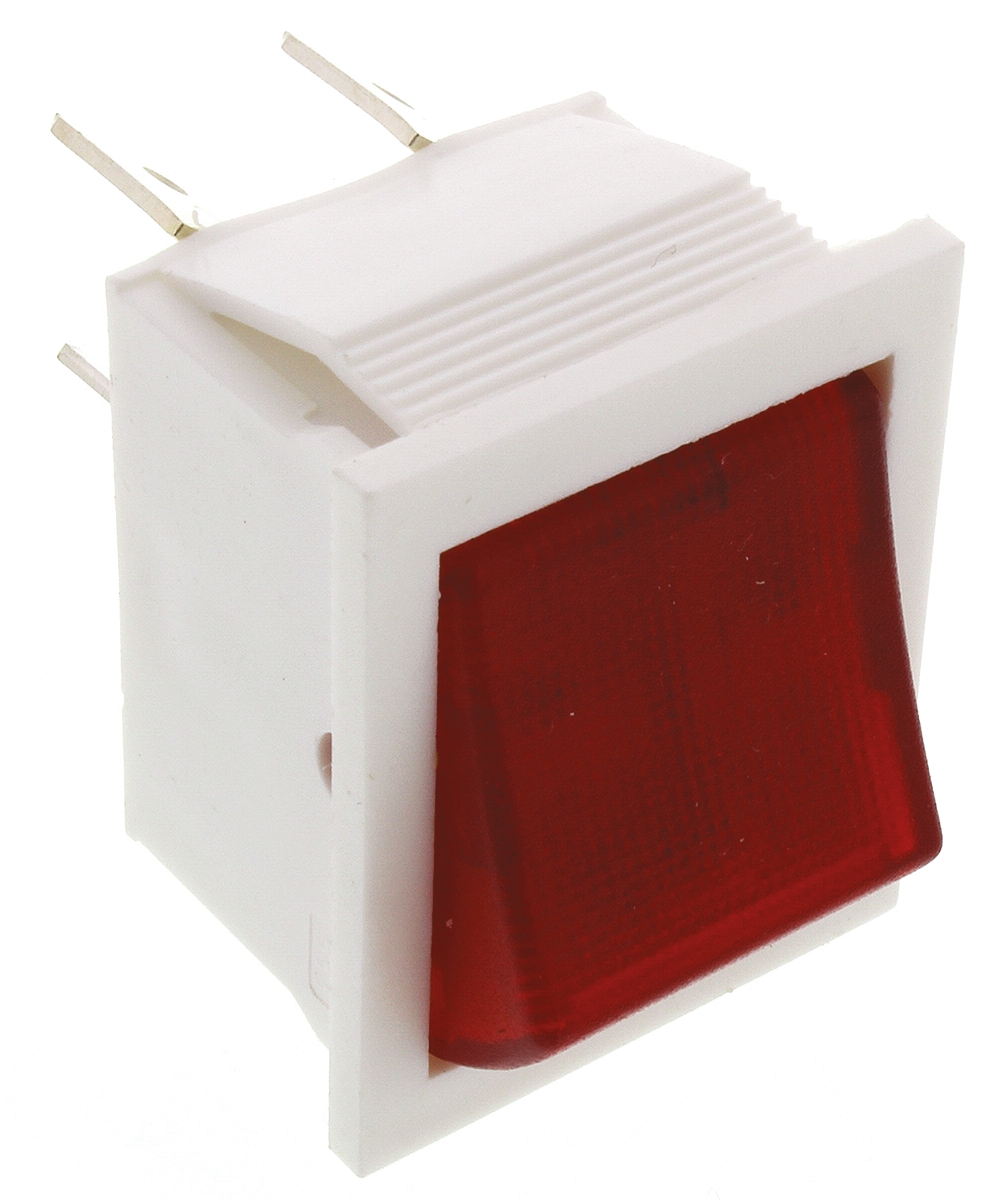 Arcolectric (Bulgin) Ltd Illuminated DPST, On-Off Rocker Switch Panel Mount