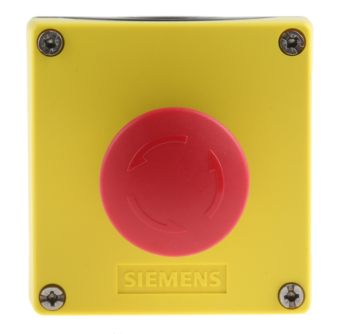Siemens, Red, Yellow Mushroom, Round Head Emergency Button
