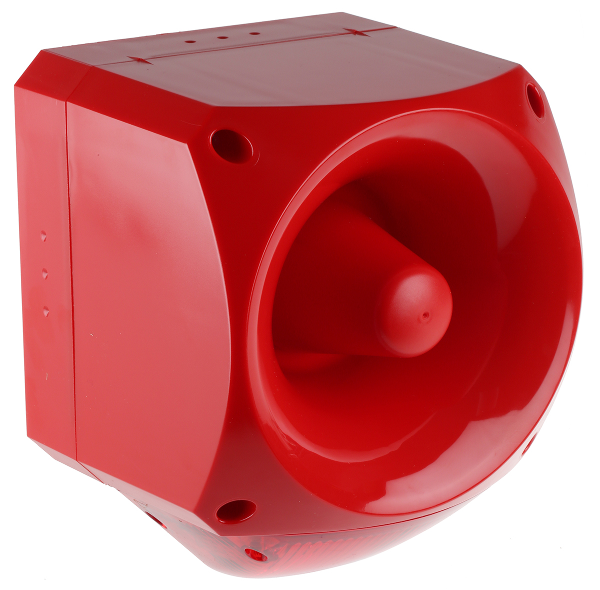 Klaxon PNC Series Red Sounder Beacon, 10 → 60 V dc, IP66, Side Mount, 116dB at 1 Metre
