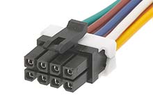 Molex 8 Way Female Micro-Fit TPA to 8 Way Female Micro-Fit TPA Wire to Board Cable, 1m
